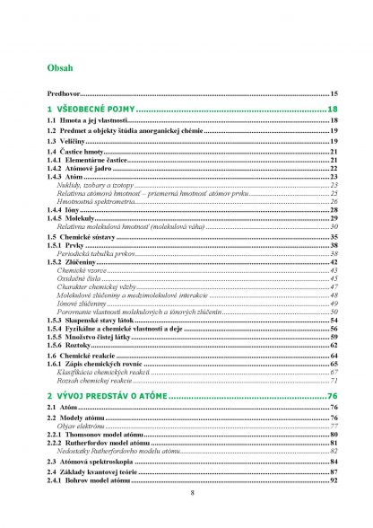 ANORGANICKÁ CHÉMIA 1, Základy anorganickej chémie