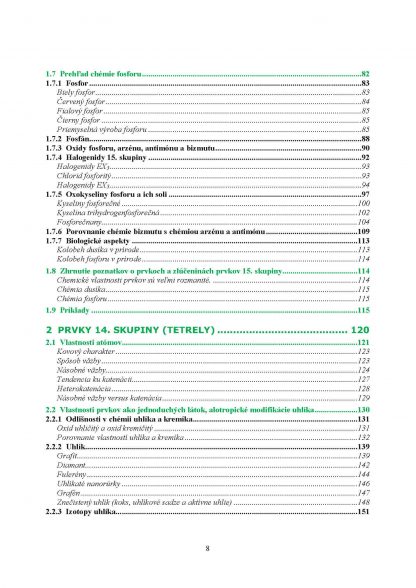 ANORGANICKÁ CHÉMIA 3, Prvky 13. až 15. skupiny